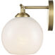 Kimorra 2 Light 15.25 inch Vintage Brass Vanity Light Wall Light